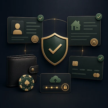 Contrôle de documents pendant une vérification KYC casino